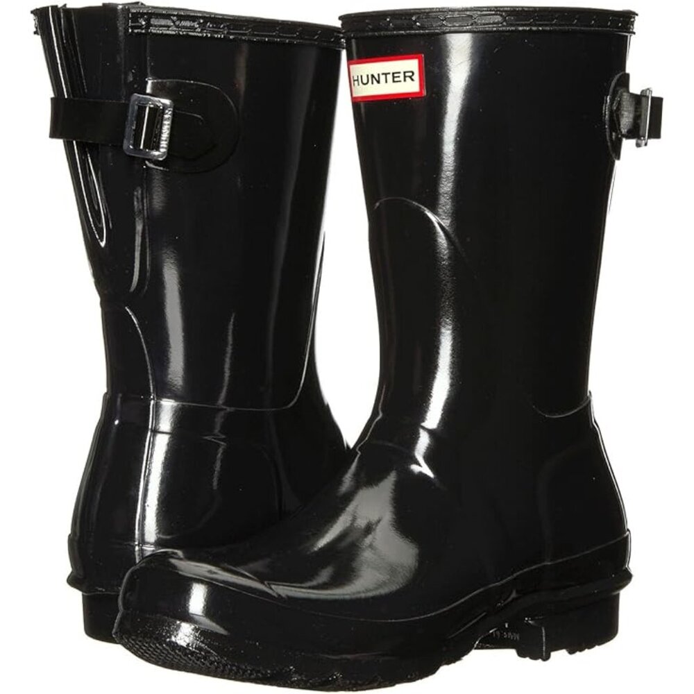 Hunter Original Back Adjustable Short Gloss Rain Boots